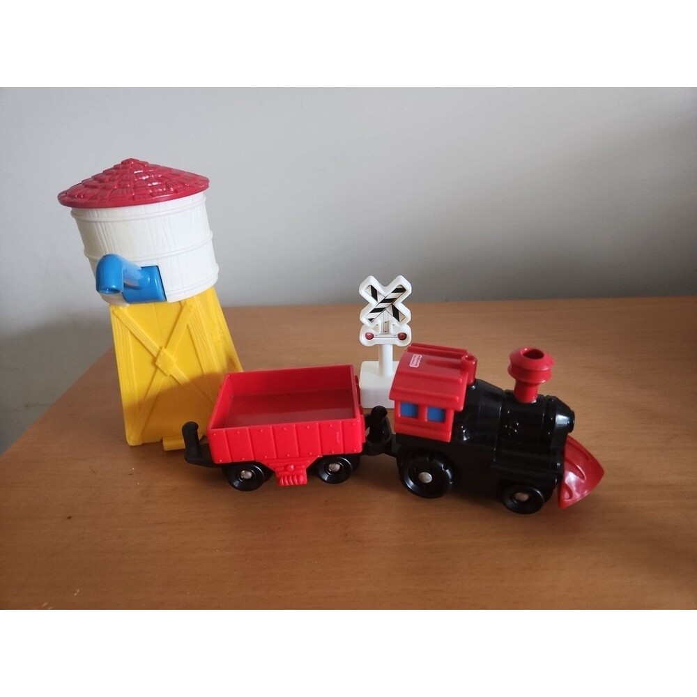 GEOTRAX TRAIN SET STEAMLINE STATION C6852 STEAM ENGINE WATER TOWER SIGN
